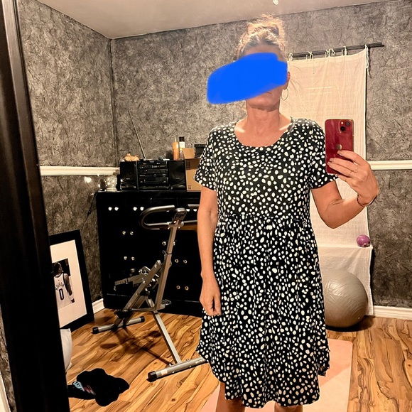 Soft slinky cotton dress above knee - Picture 6 of 7